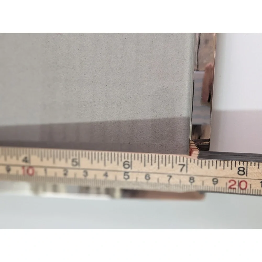 Crate & Barrel Umbra Eliza Silver Shiny 5x7 Photo Frame Modern Metal 448-478